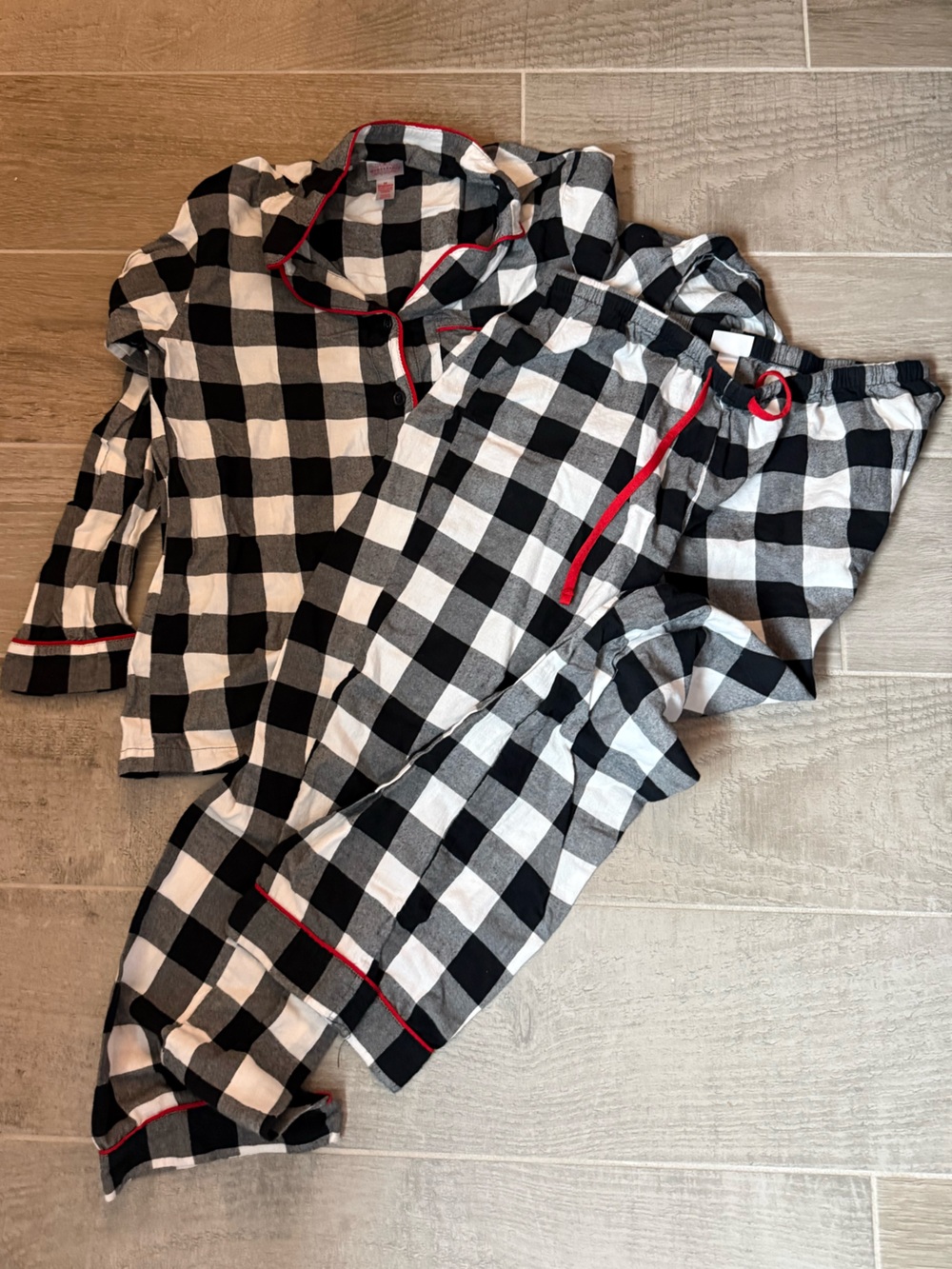 Checkered pajamas